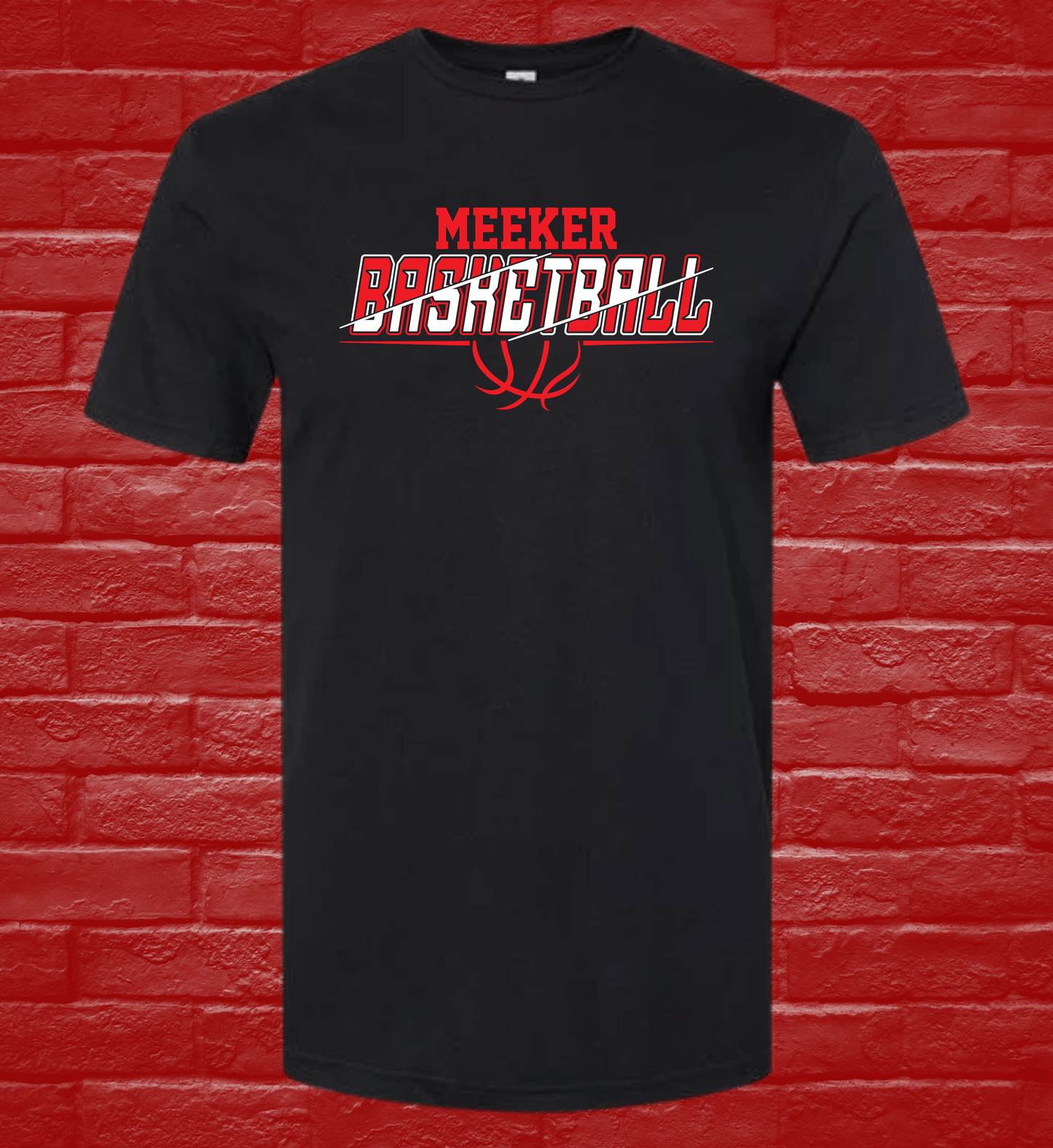 Meeker Basketball - Pitch Black Tee