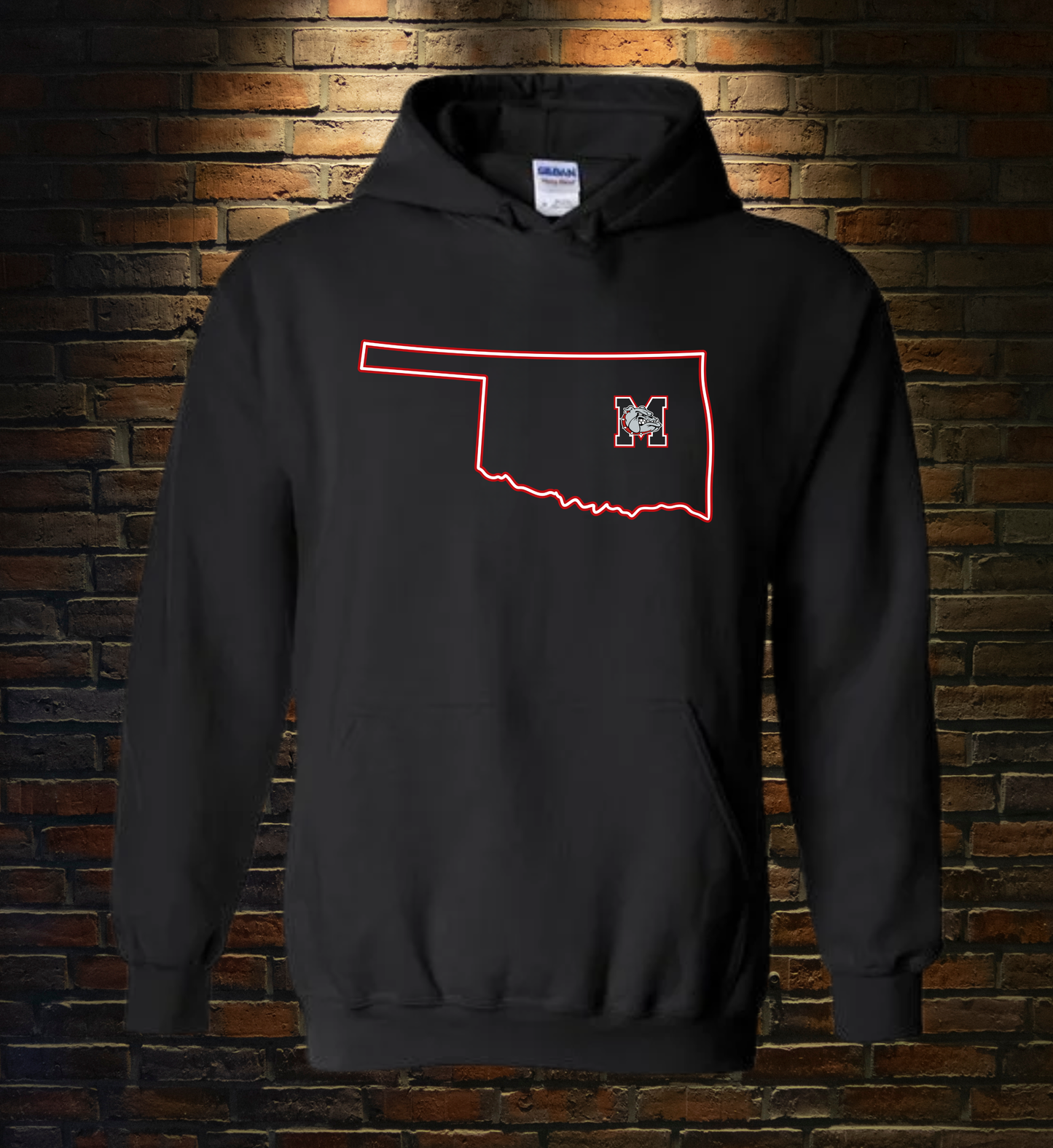 OKLAHOMA W/BULLDOG FACE-HOODIE