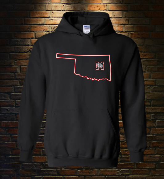 OKLAHOMA W/BULLDOG FACE-HOODIE